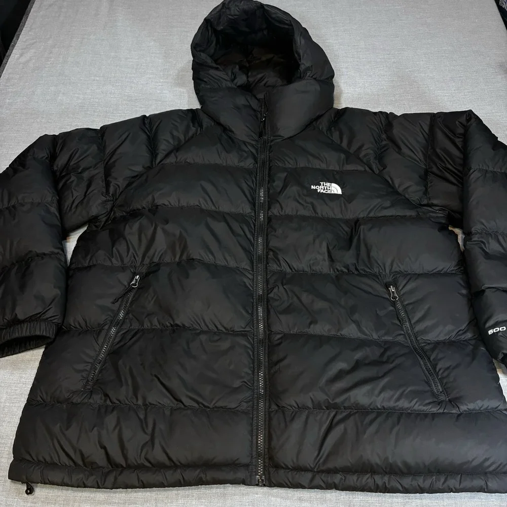 The North Face Men's Hooded 600 Fill Down Jacket Black XXL 2XL Coat Puffer